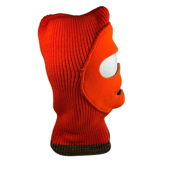 Vintage Camouflage & Blaze Orange Reversible Balaclava Mask Made In USA Hunting - Picture 4 of 9